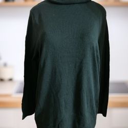 Green turtleneck sweater green shirt #turtleneck size X-Large New