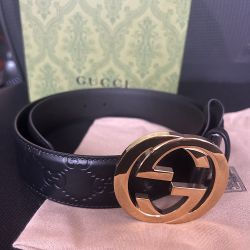 Embossed Logo Black Belt 