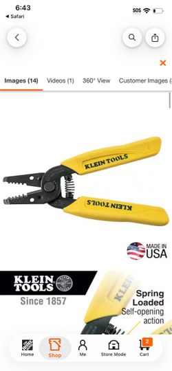 Klein Tools Electrical Wire Stripper / Cutter (10-18 AWG Solid) @Tools-815