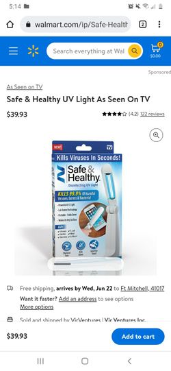 As Seen on TV
Safe & Healthy UV Light As Seen On TV