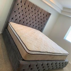 PREMIUM QUEEN BRAND NEW QUEEN PILLOW TOP MATTRESS AND BOXSPRING SAME DAY DELIVERY 