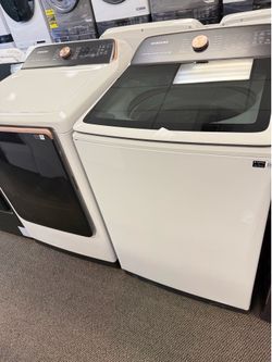 SAMSUNG WASHER AND DRYER TOP LOAD SET ON SALE|$0 DOWN
