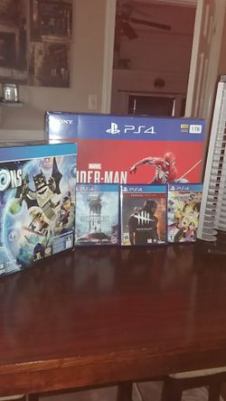 Brand new Ps4 bundle 4games plus rack