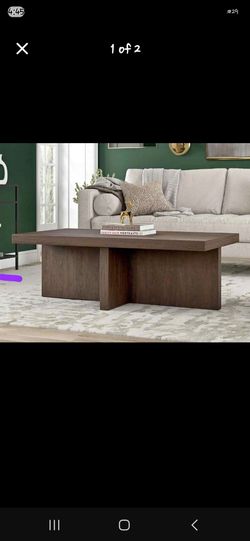 44" Wood Coffee Table
