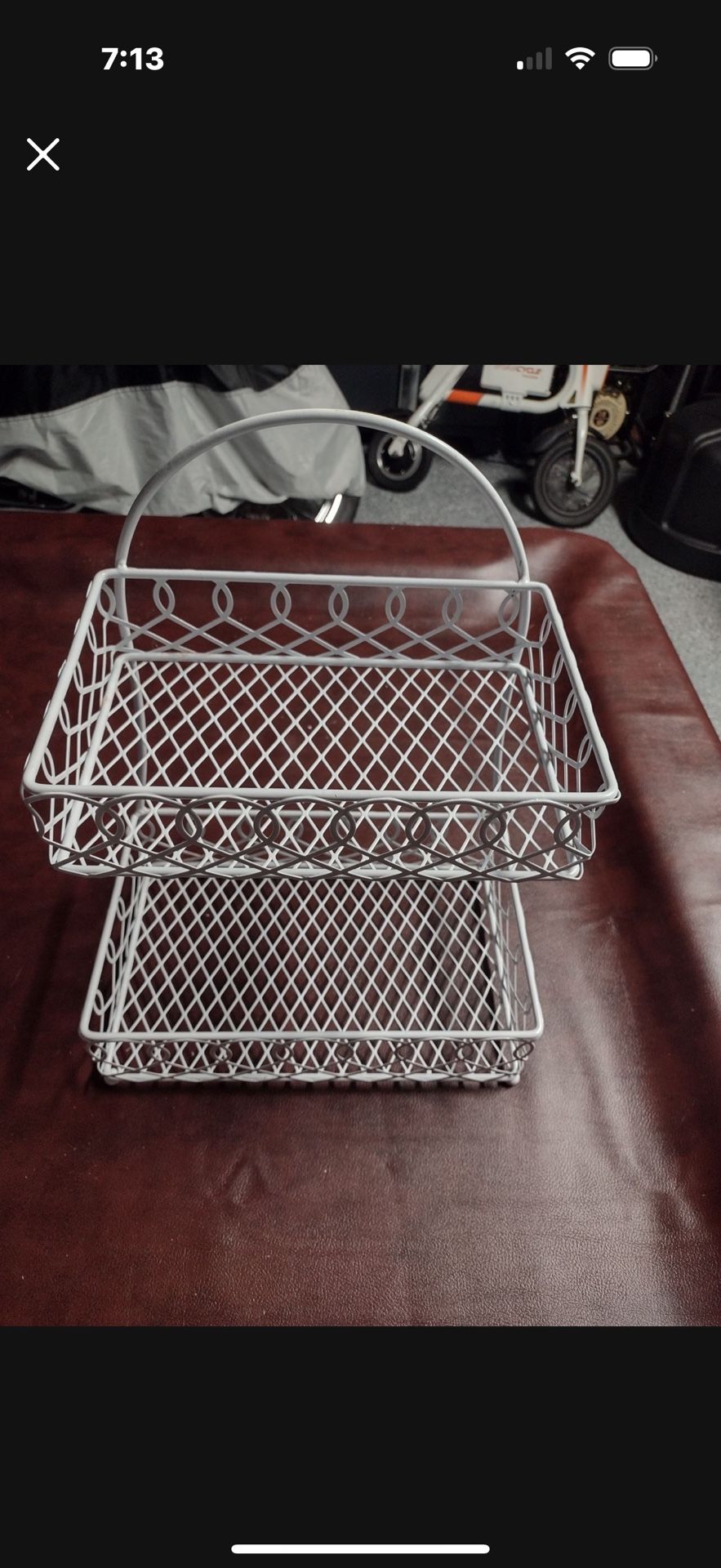 2 Tier Basket, 13" Tall