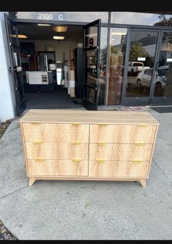 New 54" Wooden 6 Drawers Dresser Wardrobe Closet (Assmembly Require)