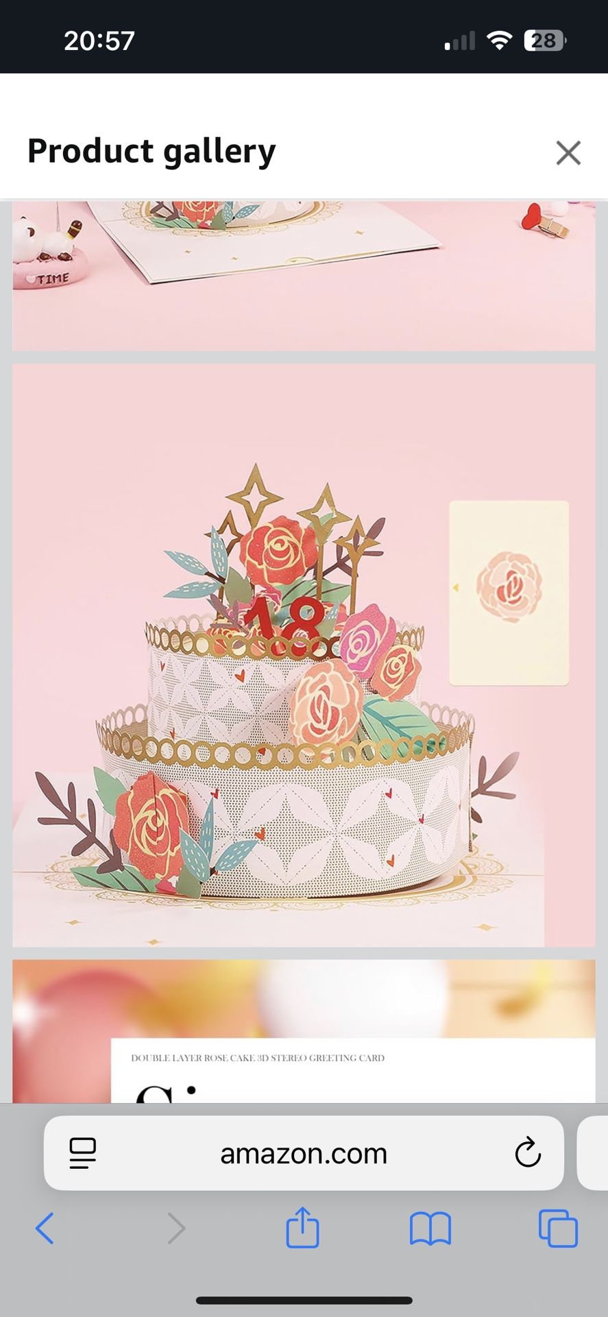 3D Pop Up Birthday Cadrs: Birthday Cake Postcards Pop Up Greeting Cards Happy Birthday Cards Best for Mom Wife Sister Boy Gir Friends (Birthday Cake)