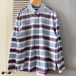 Vintage Tommy Hilfiger Striped Button-Up Shirt Size 2XL