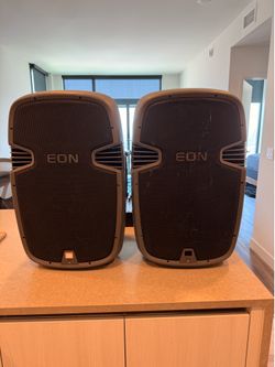 JBL EON 315 Powered PA Speakers Pair