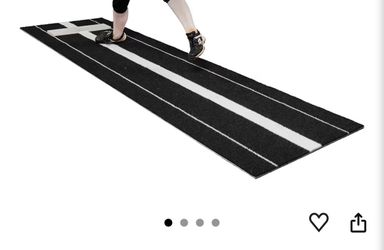 Black All Turfs Mat pitching Mound 3’x7’