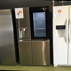 Lg Side By Side Smart Instaview Knock Twice ✊🏽✊🏽 Refrigerator With Craft Ice 🧊💥💥