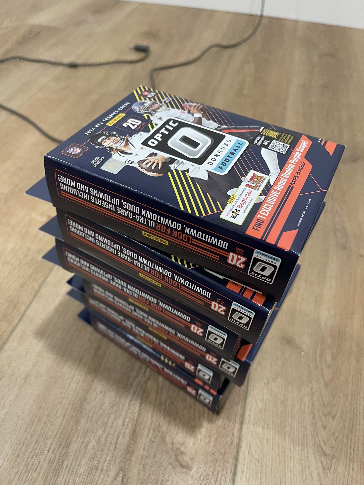 2024 Panini Donruss Optic NFL Football Trading Cards Hanger Box (5 Available)