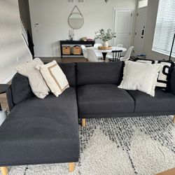 Rove Concept Gray Chaise Sectional Sofa