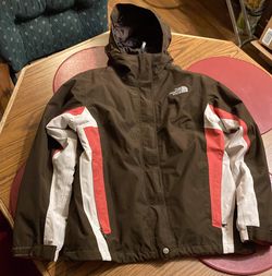 North face coat large 3 in 1