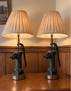 Vintage Hand Pump Lamps