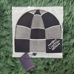 Black and light grey Beanie