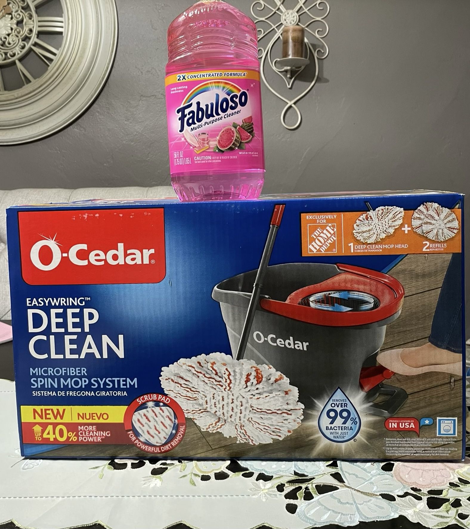O-Cedar Deep Clean Spin Mop 