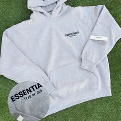 Essentials hoodie grey medium brand new with bag and tags