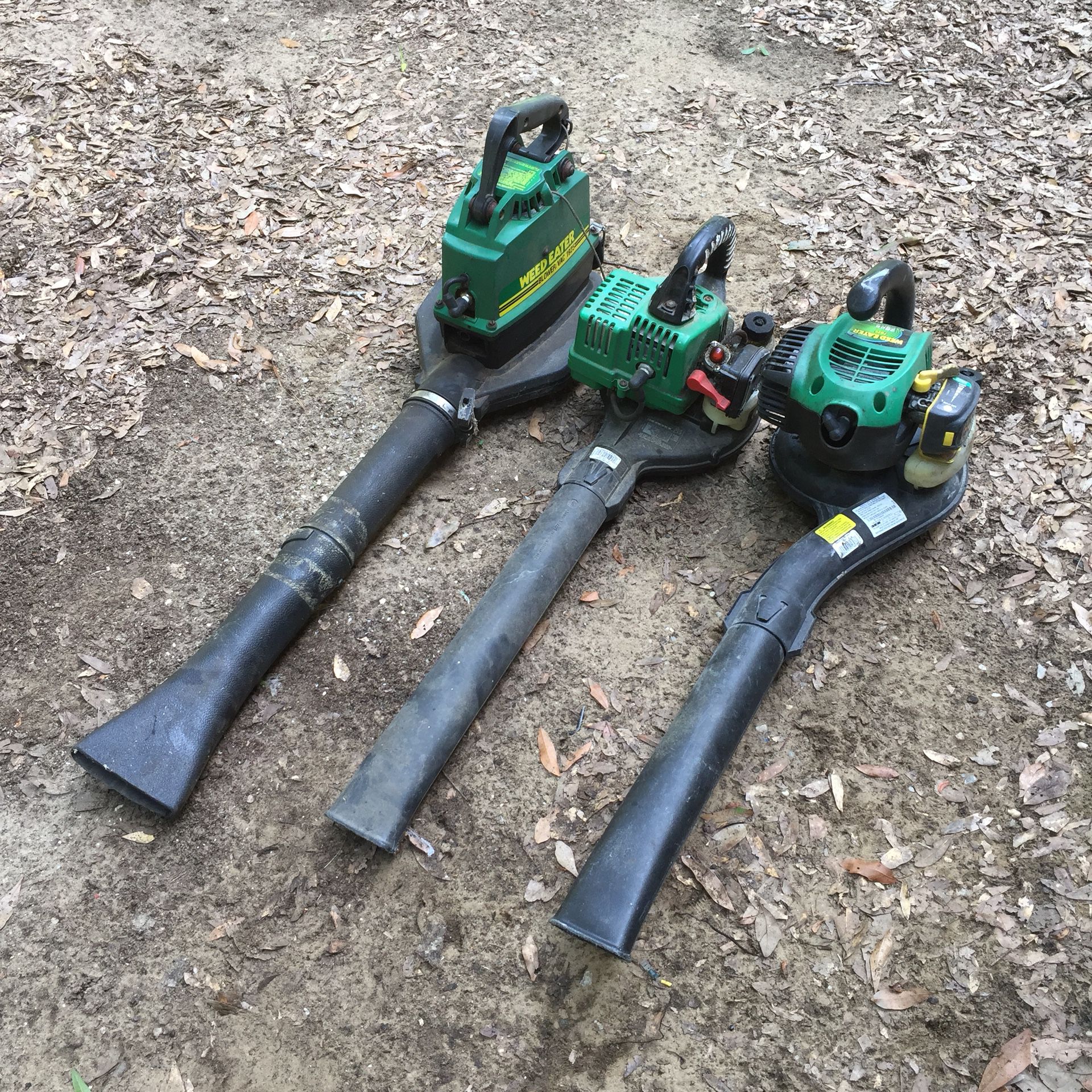 3 Untested Weedeater Gas Leaf Blowers