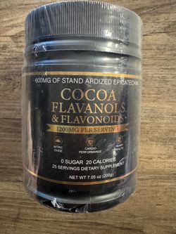 Cacao Powder, High Flavanol Cacao Powder, with 1200mg Flavanols