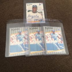 Baseball Cards 1988 Fleer 1989 Fleer Bo Jackson 