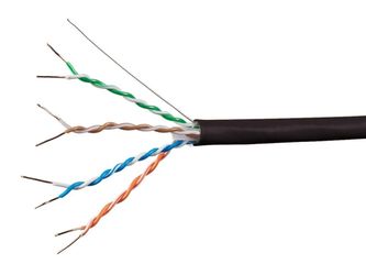 Monoprice Cat6A 1000ft Plenum CMP Bulk Ethernet Cable Black 21795