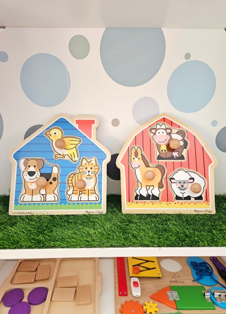 Melissa & Doug Baby Jumbo Knob Puzzle set