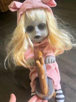 Creepy animated doll