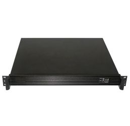 1U Rackmount ATX Server Chassis — Aluminum Front Panel, Short Depth 390mm