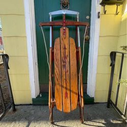 Flexible Flyer No. 55J vintage sled; 10324-294  24x54x8.5