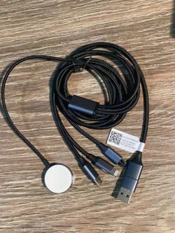 New Apple Watch Charger,Apple iWatch Magnetic Fast Charger to USB C Cable,3 in 1 Multi Charging Cable 6 FT Compatible with Watch Series Ultra 3/2/SE/1