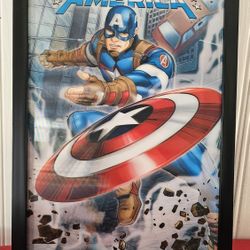 Captain America Holographic Wall Art