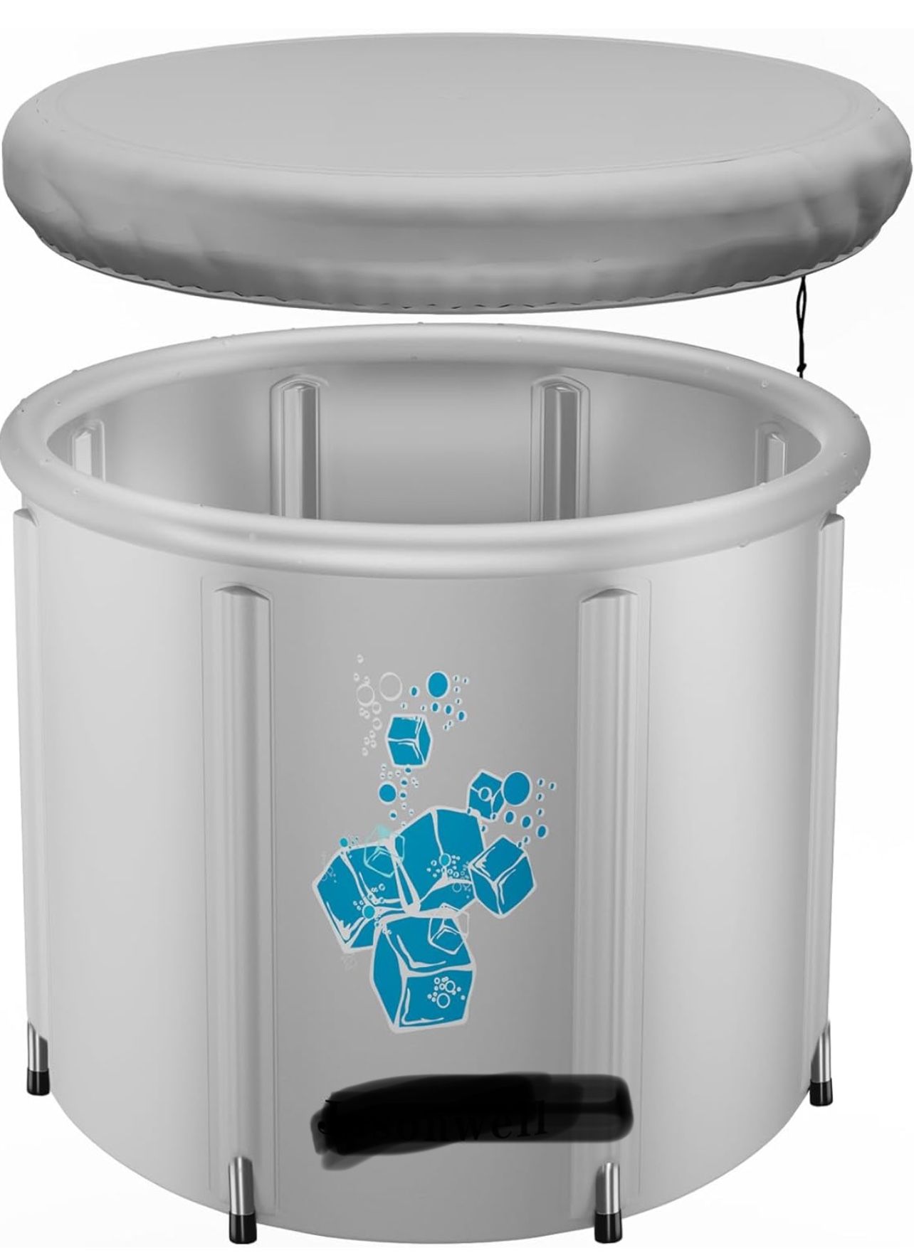  Ice Bath Tub for Athletes - Heavy Duty Cold Water Therapy Plunge Tub Ice Pod for Recovery Portable Ice Barrel Plunge Pool for Outdoor Inflatable Hot 