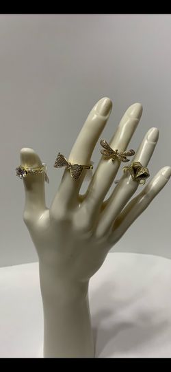 High-quality 14k gold-laminate jewelry for daily wear; rings in various designs.