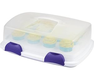 WILTON CUPCAKE SHEET CAKE PLASTIC CARRIER CADDY CONTAINER, BAKING BAKER TOOLS, $24.99
