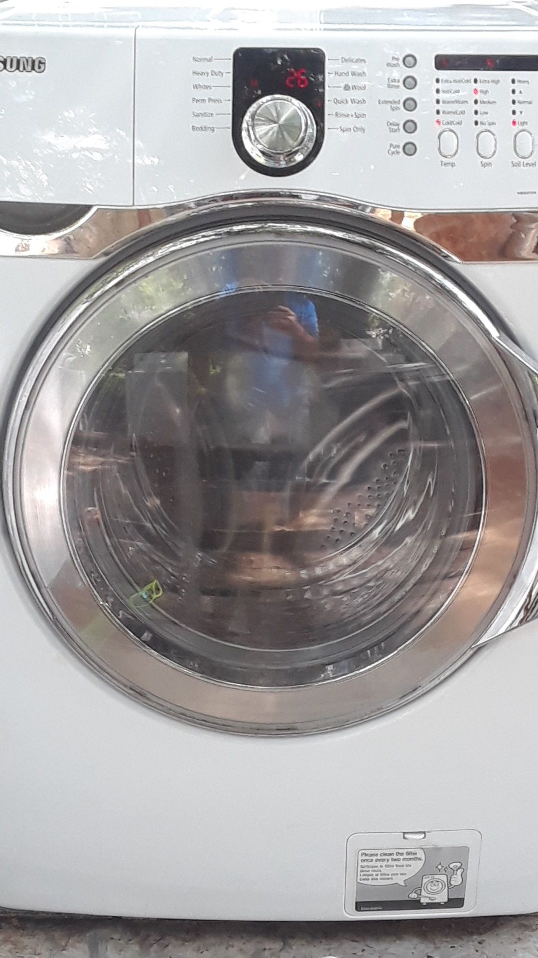 Samsung front load washer wf410anw/xaa 01
