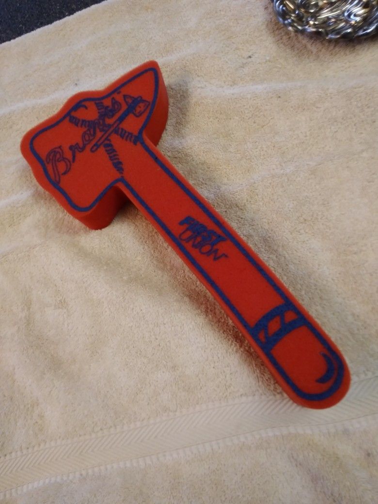 ATLANTA BRAVES CHOP. HATCHET. 50 BUCKS