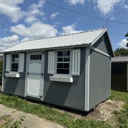 New outdoor Deluxe Lofted Garden Shed. Free Delivery And Set Up 