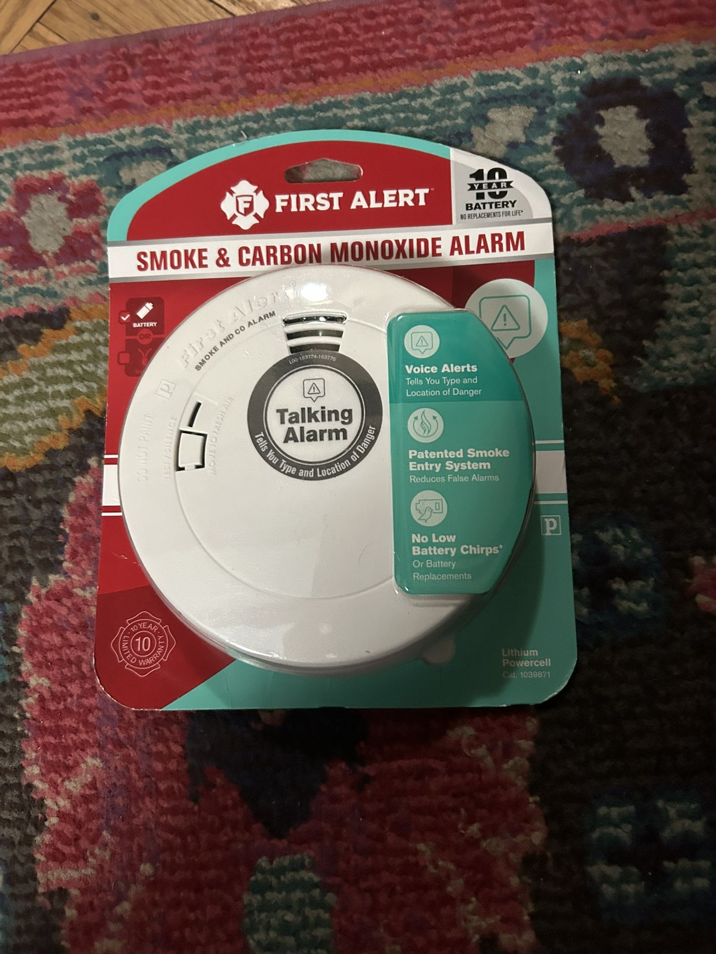 First Alert Combo Smoke And Carbon Monoxide Alarms Battery Powered