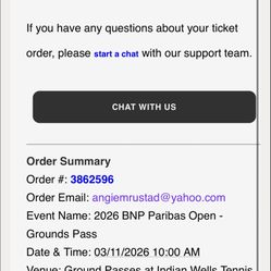 Indian Wells Ground Pass March 11 Plan Spring