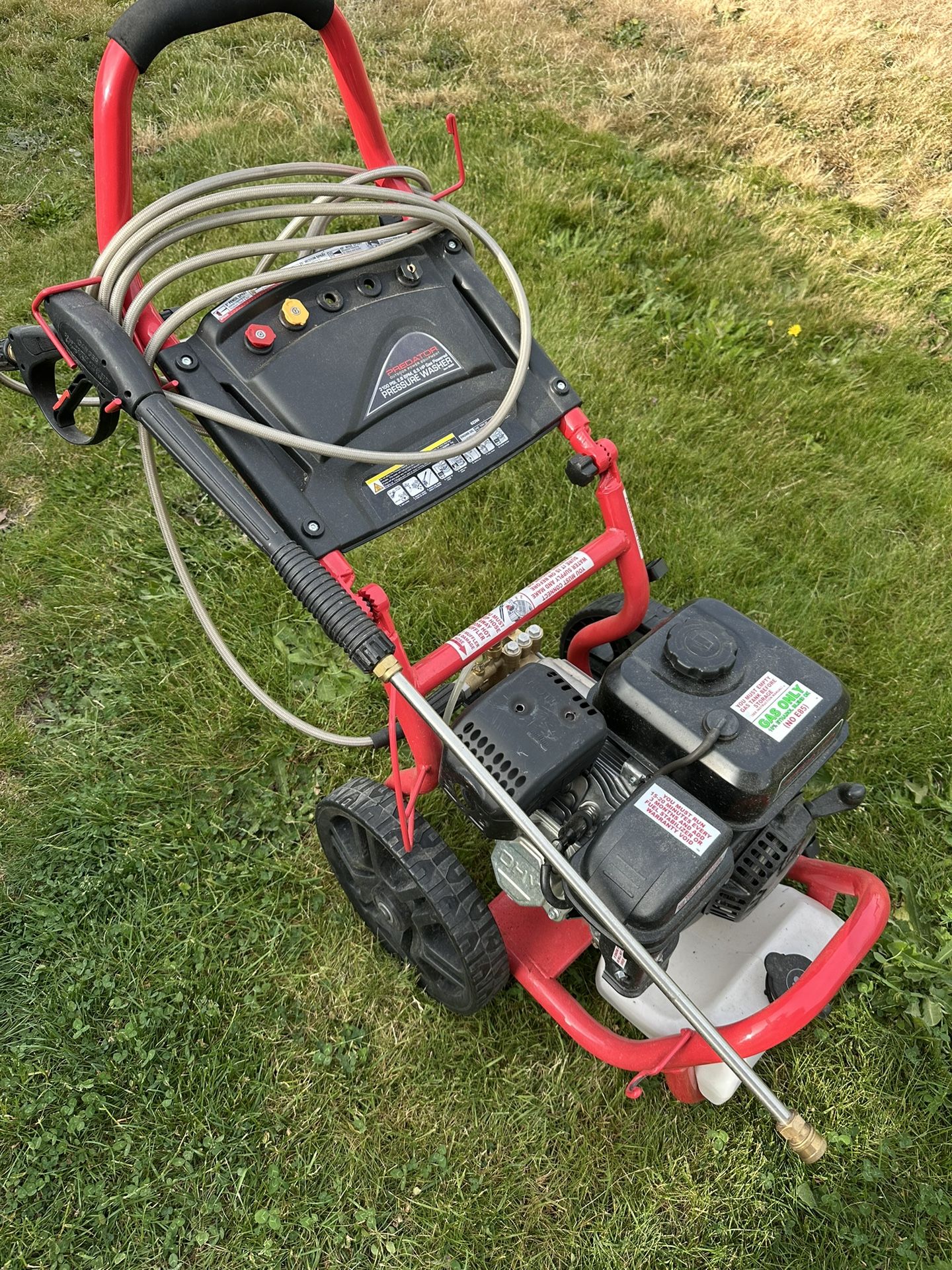 Predator 3100 PSI Pressure Washer – $200 OBO
