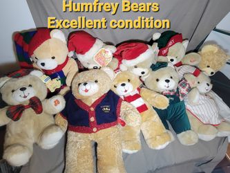 Humfrey Teddy  Bears All Excellent Condition $35 On Up