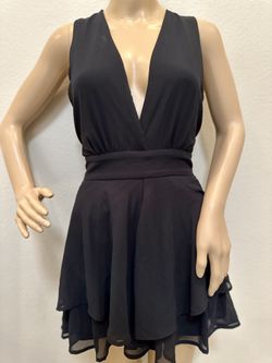 Chiffon Ruffle Trim Romper Shorts One Piece 32-34 Bust