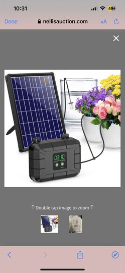 Automatic Drip Irrigation Kit, 8W Solar Irrigation System For Garden With Digital Programmable Timing Modes, Solar Watering System Take Care Your Plan