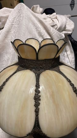 Antique glass lamp