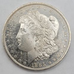 1885-O $1 Morgan Silver Dollar Mint-State DMPL Cameo Nice!