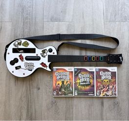 Guitar Hero Games & Guitar for Nintendo Wii