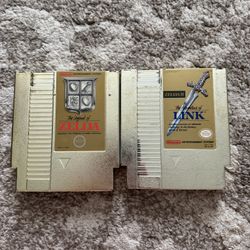 Zelda 1 / 2 For Nintendo Nes
