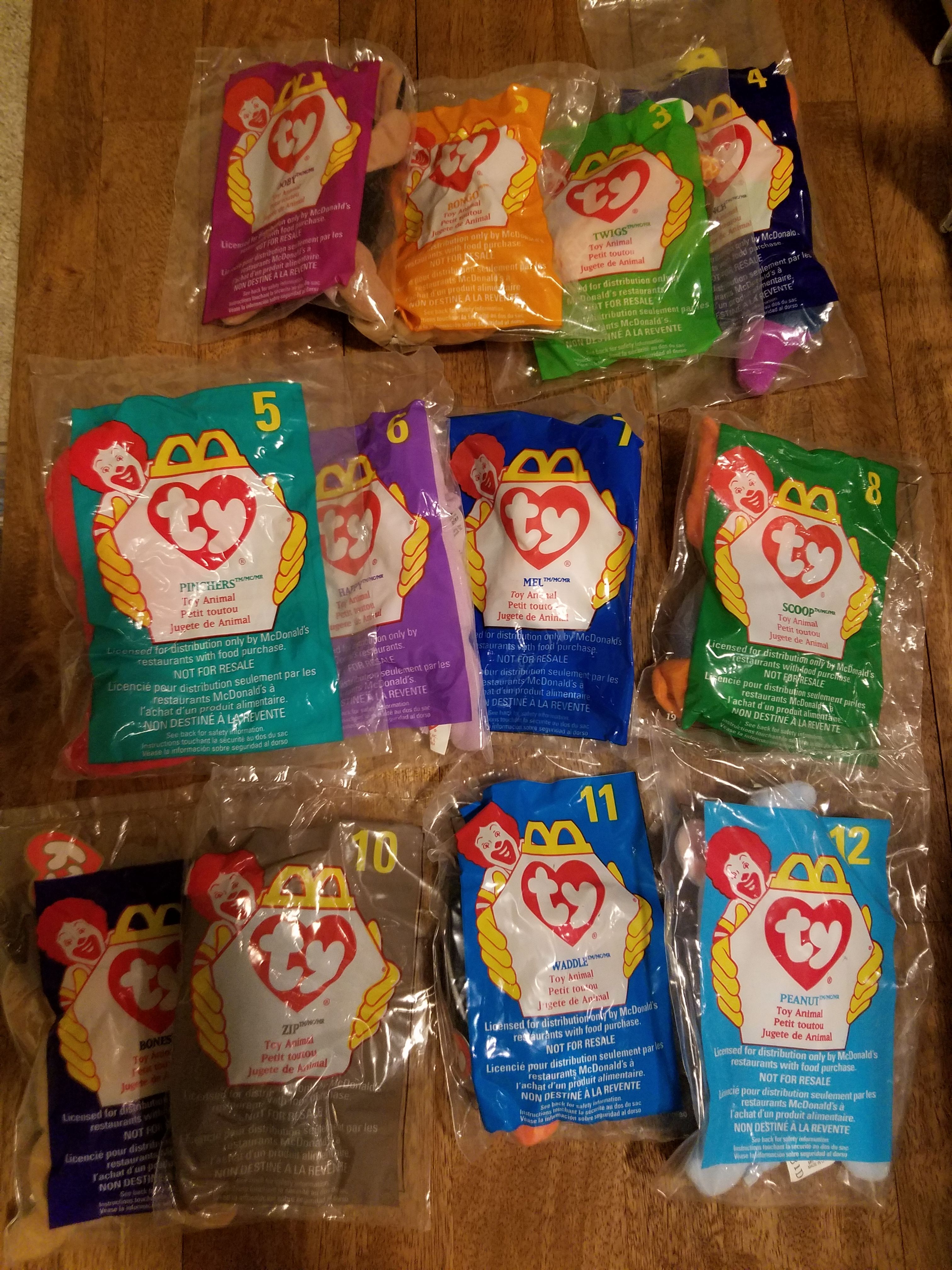 1993 Ty Beanie Babies Miniatures 2nd series