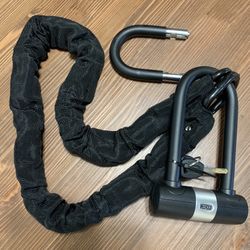 New Bike Ebike Chain Lock And U-lock With Keys 